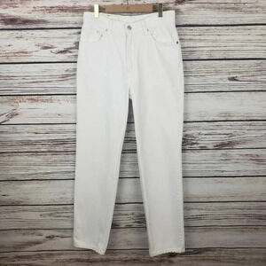 Levis 9 Jr/28" Vtg 512 White High Rise Mom Jeans